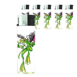 Frog Peace Angel Flower Tattoo Lighter Set of 5 Pieces D-173