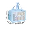Travel Toiletry Bag, Thickened Portable Waterproof Drainage, PVC Toiletry and