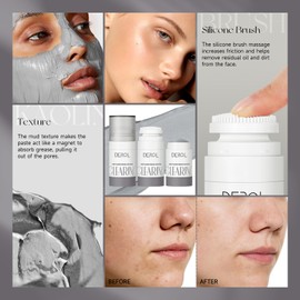 Deep Cleansing Grease Volcanic Mask Mud Stick for Face Pores and Removes Blackheads Moisturizing Oil Control for All Kind Skin Type Women Men