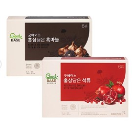 good base [Good Base] Red ginseng mixed with pomegranate (50ml, 30 packets) + Red ginseng mixed with black garlic (50ml, 30 packets) / [굿베이스] 홍삼담은석류(50ml,30포) + 홍삼담은 흑마늘(50ml,30포)