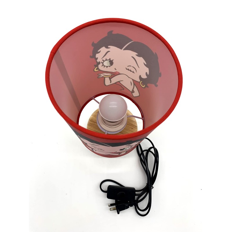 Betty Table Lamp Bedside Light Wood Base Room Decoration or