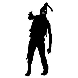 Ranger Products Zombie The Walking Dead Walker Car Window Decal Sticker ZMB012 (White Color Decal) - Die Cut Decal Bumper Sticker for Windows, Cars, Trucks, Laptops, Etc.