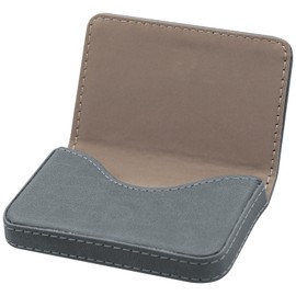 sundee Business Card Holder, RFID Blocking PU Leather Wallet with Magnetic for Women and Men, Name ID Credit Card Case, Portable Stylish Carrier Purse for Business Social -Gray(PW)