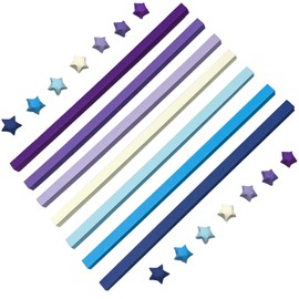 Origami Stars Paper, 540 Sheets Star Origami Paper, Star Paper Strip Star Paper Origami Strips 7 Colors Paper Star Strips Lucky Star Decoration Paper Strips