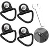 Terixe 4 Pack Tie Down Kit for Ruffland Kennel -