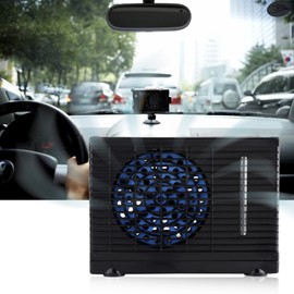 12V Portable Car Air Cooler, Mobile Mini Air Cooler Evaporative Water Cooling Fan for Car Truck RV Rowers Pet Owners Travelers Transport Workers