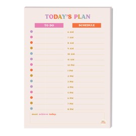 A5 Daily Planner Pad, Compact & Colourful Undated Desk Pad - 50 Tear-Away Pages - To-Do List & Daily Schedule - Vegetable Based Inks, 115gsm Paper, 100% Recycled, UK Made - Good Tuesday