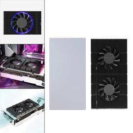 IPOTCH GPU Backplate Radiator Heatsink Memory Cooling Fan RTX30903080 Adjustable Speed 3070 Thickness is 15mm