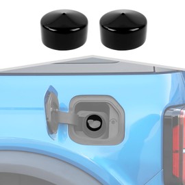 Amayum Fuel Filler Port Dustproof Cover Capless Gas Cap Fit for Ford Bronco/F150 2021+,for Chevy Silverado 2019+ Fuel Tank Dust Cover,Black