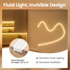 Muzata 16.5FT/5M Spotless Silicone LED Channel White Bendable LED Diffuser