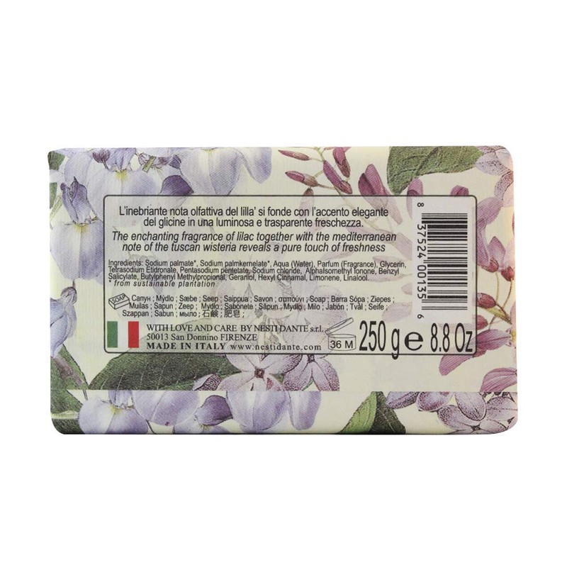 Nesti Dante Romantitica Wisteria & Lilac Soap Pack of 3