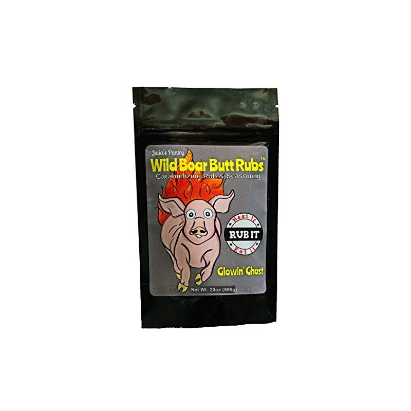 Julia's Wild Boar Ghost Pepper Caramelizing Butt Rub 20 oz