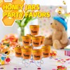 meekoo 16 Sets Mini Honey Bee Pots with Wooden Dippers