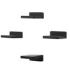 PHOENANCEE Small Floating Shelves for Wall, Set of 4, Square