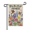 ZUYOENCO Funny Garden Flag 12x18 Double Sided - Bless This