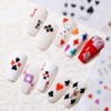 3D Decals Interesting Adhesive Poker Nail Art Sticker Manicure Playing