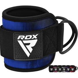 RDX Ankle Straps for Cable Machines Resistance Bands Attachment, 7mm Neoprene Padded 10”x4”, Gym Wrist Cuff Women Men Home Fitness, Weight Lifting D-Ring Booty Leg Workout Curls Kickbacks Hip Abductor