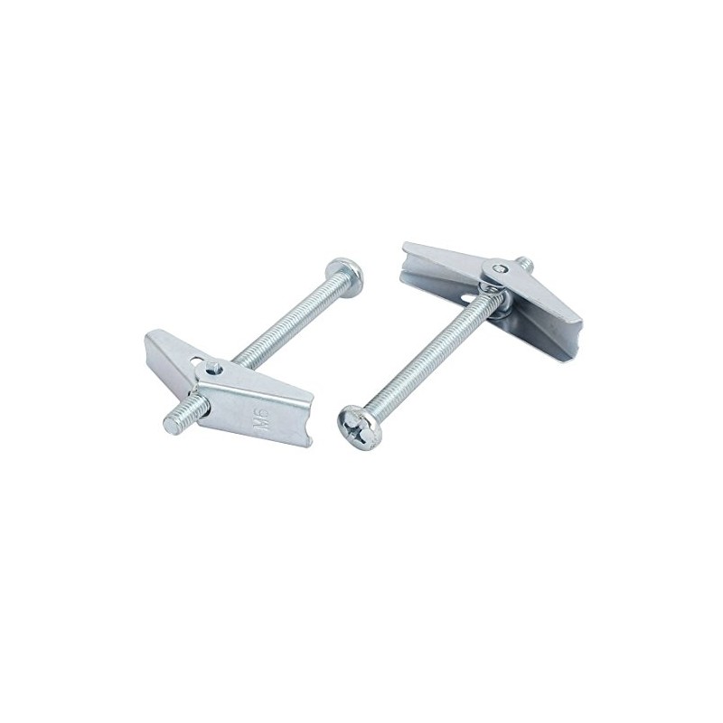 uxcell M6 x 75mm Male Thread Spring Loaded Hollow Wall