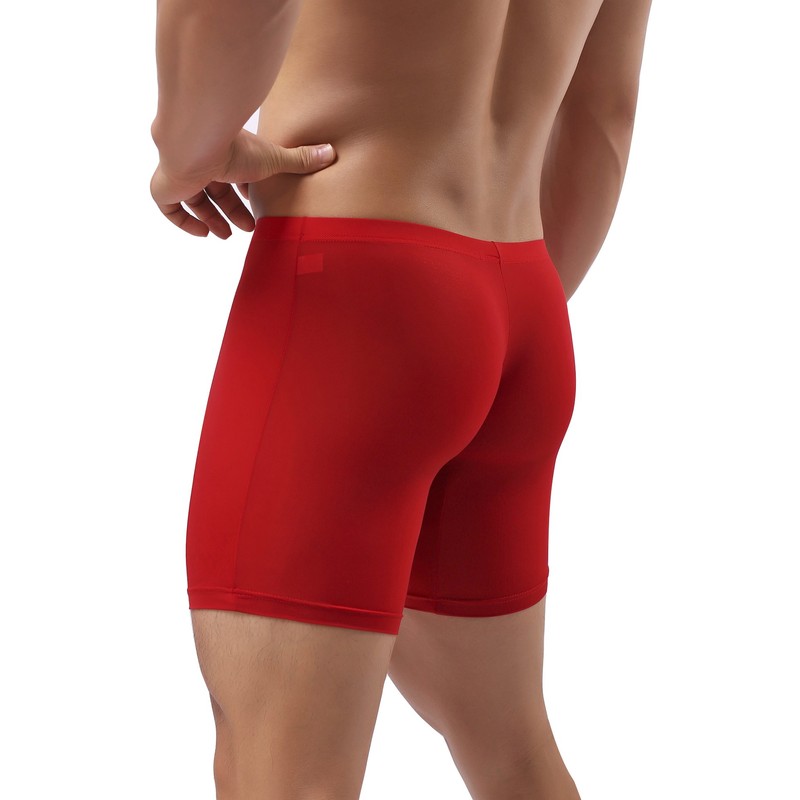 WINDAY Men's Boxer Briefs Breathable Ice Silk Sports-Inspired Underwear