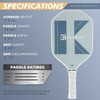 Pickleball Paddle, Carbon Fiber Surface with Reinforced 16mm Polypropylene Honeycomb