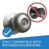 Impresa Door Knob Extension 2-Pack - Soft Black Rubber Compatible