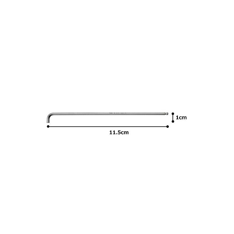Tone Under Neck Short Long Ball Point L-Shaped Wrench BL-2.5S