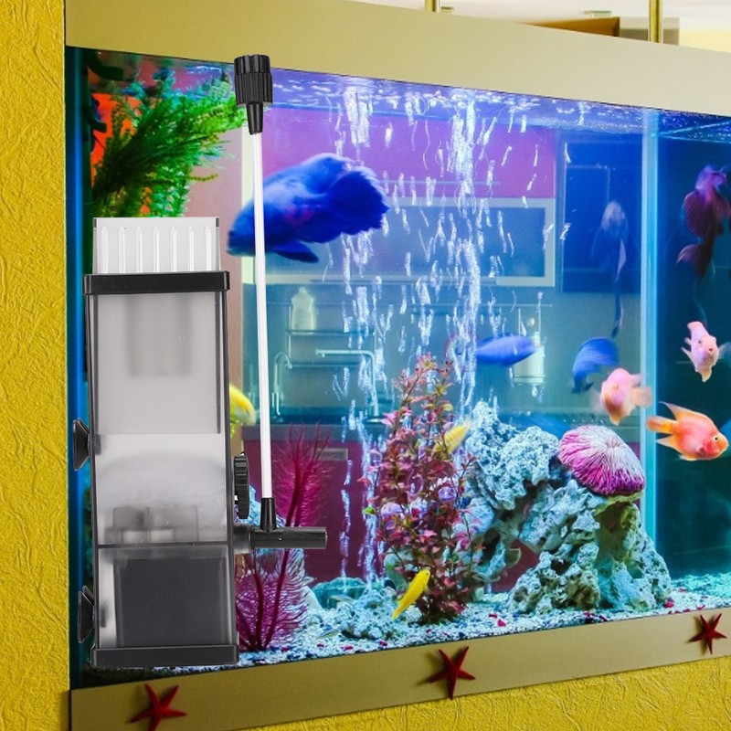 ABS Plastic Transparent Aquarium Oil Film Processor Fish Tanks Water