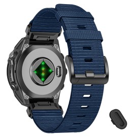 VELEYOK Nylon 22mm Bands Compataible with Fenix 8 47mm/Fenix 7 Pro/7/6 Pro/6/5 Plus/5/Fenix E,Quickfit Sport Watch Straps for Descent G1/Forerunner 965/955/Approach S62/MARQ Adventurer(Gen 2)