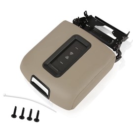 CROSSDESIGN Center Console Armrest Lid Compatible with 2015-2019 Chevy GMC Taheo Yukon Brown 23264425