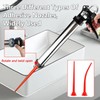 caulking extension nozzle，Caulking Nozzle for Sausage Caulking Gun,Long Sausage Nozzle,Reusable