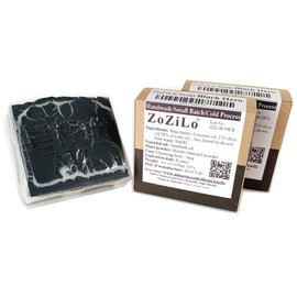 ZoZiLo Soap -Black Hero (Bincho Charcoal) -Shea Butter Soap - Olive Oil Soap - Terebinth Essential Oil Soap - Palm Oil Free - Handmade Soap -4.6 oz