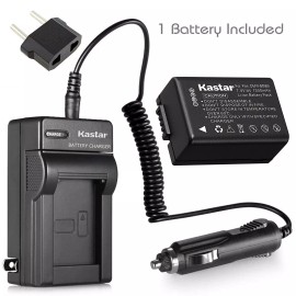 Kastar DMW-BMB9 Battery & Regualr Charger for Panasonic Lumix DMC-FZ80 FZ80K FZ85 FZ150