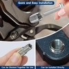 40pcs Threaded Insert Nuts, M4-M6/M6-M8/M8-M10 Thread Reducer Nuts, Hex Socket