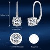 LAVUMO Moissanite Earrings Silver 925 14K Gold/Rhodium-Plated 0.3 ct-2ct Round