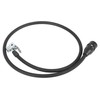 X AUTOHAUX 100cm Tire Chuck Inflator Pump Hose Adapter Valve