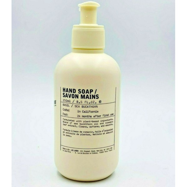 Le Labo Hand Soap #Basil / Sea Buckthorn 8.5 oz / 250 ml New