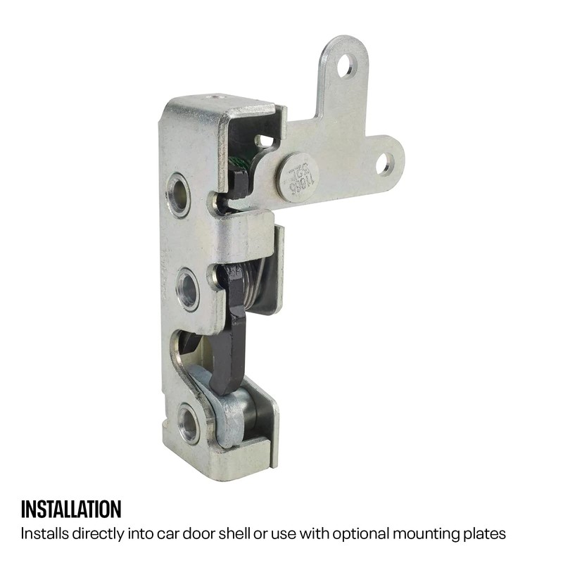 Speedway Motors Universal Slim-Line Bear Jaw Left Door Latch, Zinc