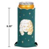 Hoffmaster Dolly Parton Slim Green Christmas Can Cooler Sleeve Polyester