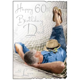 Happy 60th Birthday Dad with Love Greeting Card JJ