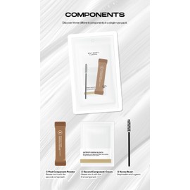 ENTROPY MAKE UP ENTROPY MAKEUP One-Use Brow Bleach Kit C Quick & Easy Eyebrow Lightening for All Hair Colors, Single Application, Gentle & Hypoallergenic Formula, Lasts Up to 4 Weeks
