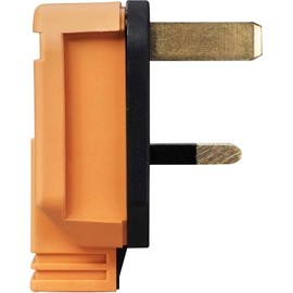 Heavy-Duty 13 Amp UK 3-Pin Plug (Orange) Rewireable, Heat-Resistant & Durable Mains Power Plug BS1363 Certified ,Electrical Plug for Home, Workshop & Industrial Use,3 pin plug uk,13 amp plug uk