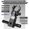 AUTMATCH Shackle Hitch Receiver 2 Inch - 3/4" D Ring