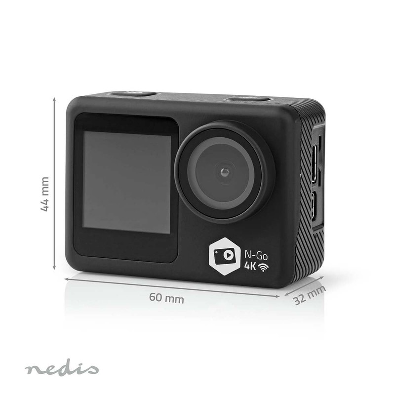 Nedis Action Cam | 4K@30fps | 16 MPixels | Waterproof
