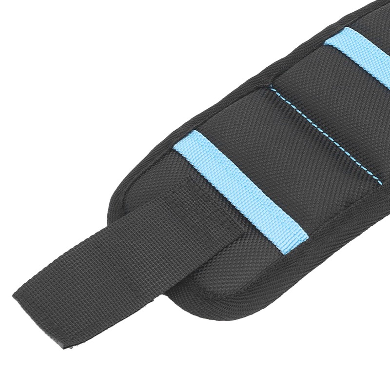 5 Grids Magnetic Wristband 20 Strong Magnets Tool Holder Black