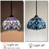 Capulina Tiffany Lamp Stained Glass Pendant Lights 12 Inches Wide