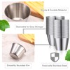 50 Pack Metal Ramekins Stainless Steel Sauce Cups Bulk Condiment