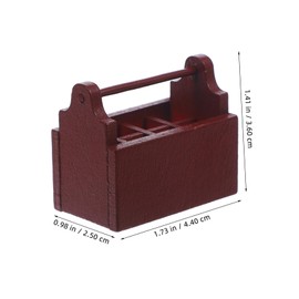Toyvian 1 Set Dollhouse Toolbox House Tools Mini Ornaments for Tool Case Mini Toolbox Tools for Mini Tools Dollhouse Accessories Tools Resin