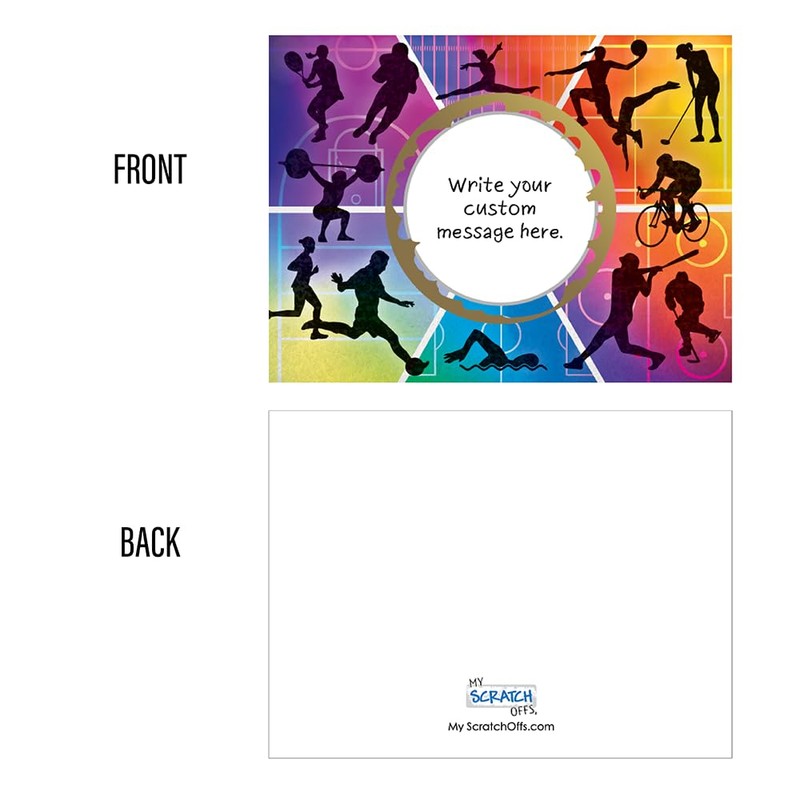 My Scratch Offs Sports Design DIY Scratch Off Cards, 3