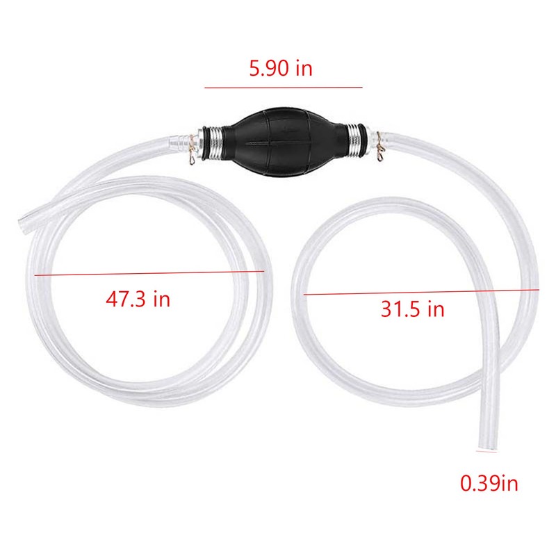 Gasoline Siphon Hose Pump, Hand Siphon Pump for Gasoline Transfer,