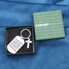 Inspirational Christian Keychain Gift Christmas Religious Key Chain for Men